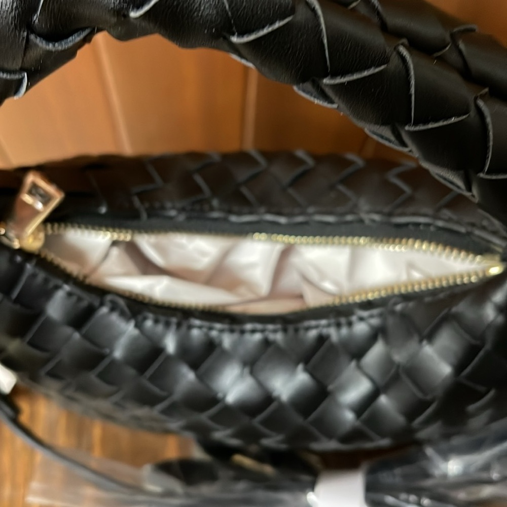 Ophelia Roe Black Knotted Handle Bag Purse NWT - Picture 5 of 10